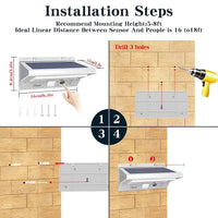 Thumbnail for Ithird Solar Lights Outdoor Motion Sensor, Led Solar Powered Outdoor L