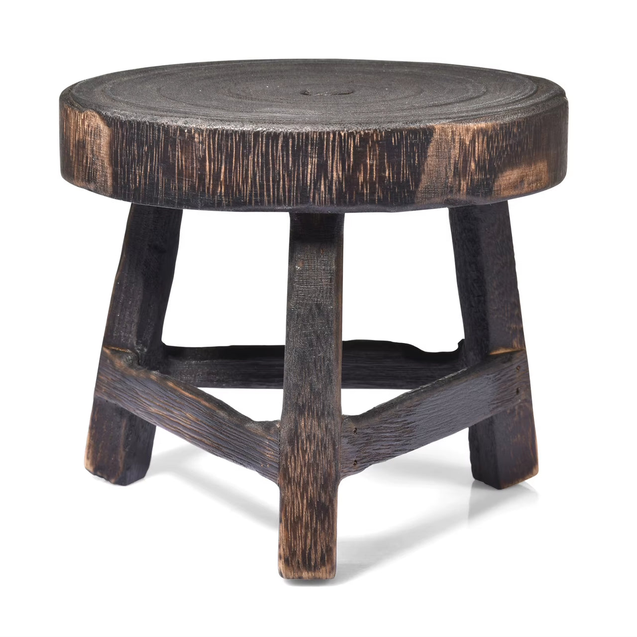 Solid Wood round Bench Flower Pot Holder Plant Succulent Flower Pot Base Display Stand Stool Home Garden Patio Decor Wholesales