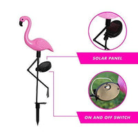 Thumbnail for Solar Garden Stake Light Pink Flamingo Yard Outdoor Lawn Pathway Patio Decor