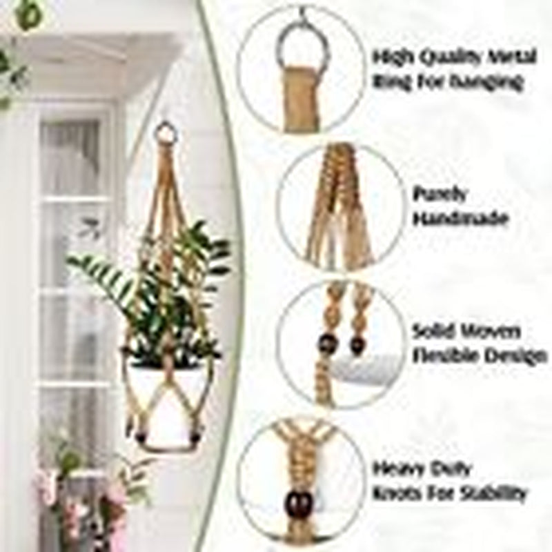 Macrame Plant Hangers 12 Pcs