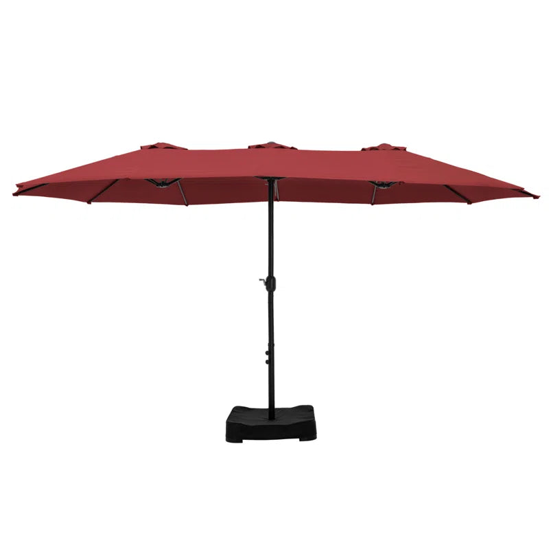 Rectangular Market Umbrella with Base