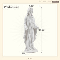 Thumbnail for Outdoor Religious Sculpture, Garden Decor, Waterproof Sculpture, Suitable for Courtyard, Front Porch, Patio