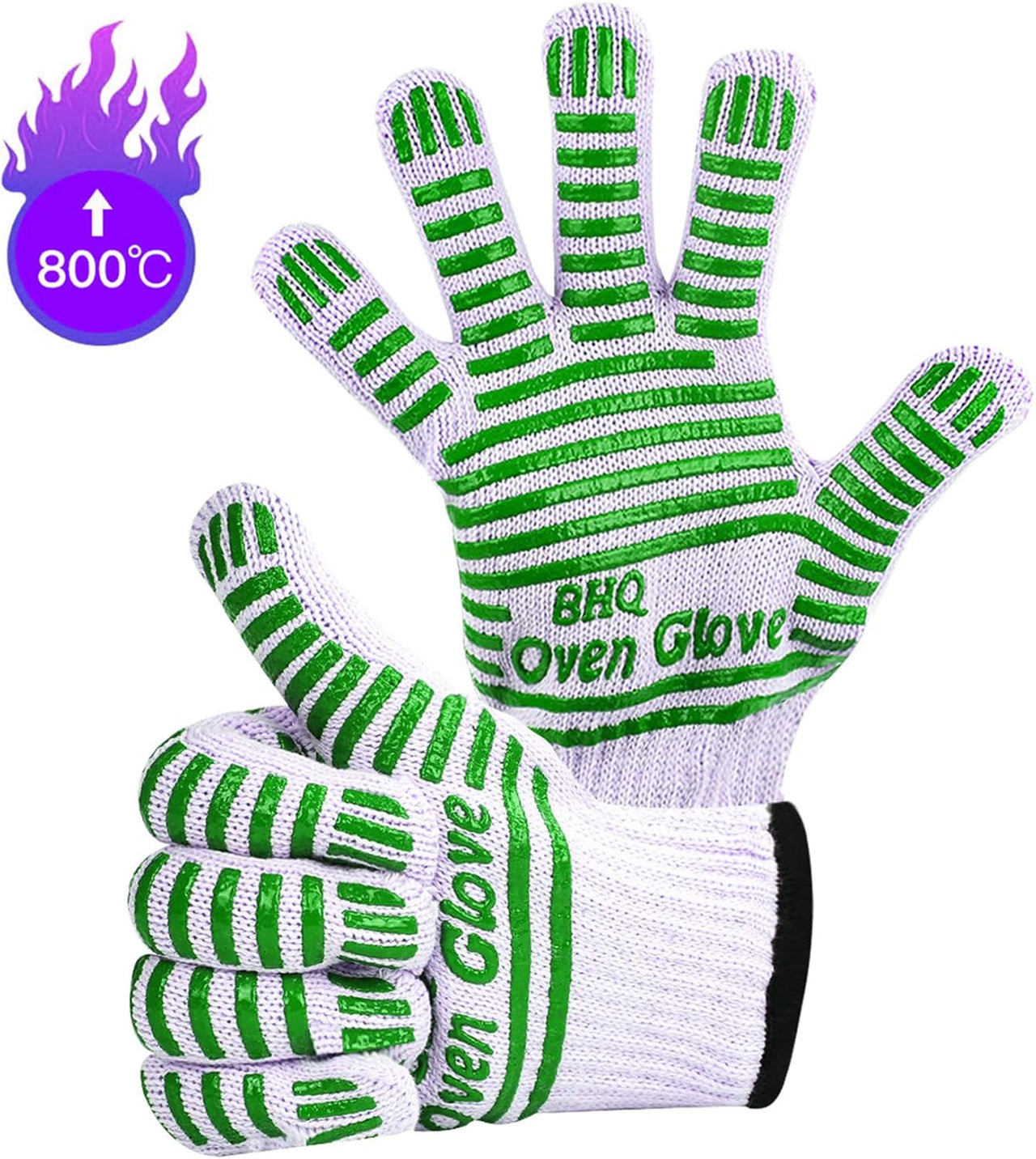 Extreme Heat Resistant Oven Gloves - 932F - Cooking Gloves for BBQ, Grilling, Baking,Cutting, Smoker Fireplace