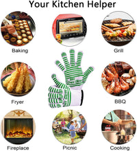 Thumbnail for Extreme Heat Resistant Oven Gloves - 932F - Cooking Gloves for BBQ, Grilling, Baking,Cutting, Smoker Fireplace