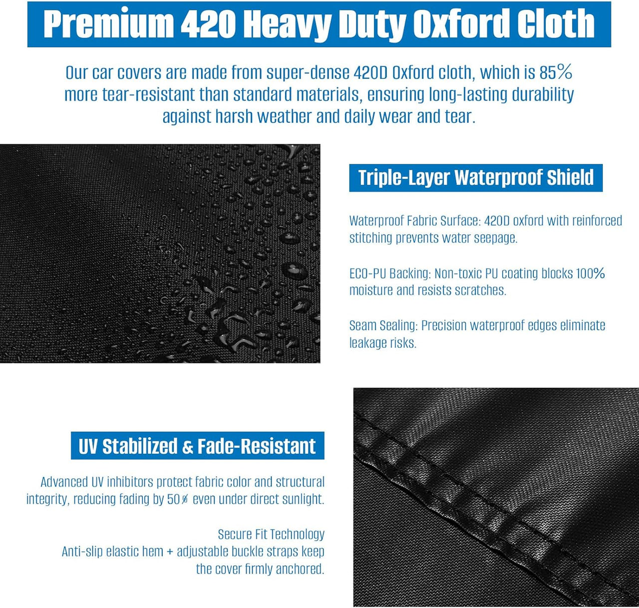 4-Seat 73" W X 27" D X 35" H Garden Patio Sofa/Loveseat/Bench Cover,Heavy Duty 420D Oxford Waterproof Outdoor Sofa Cover, Lawn Patio Furniture Covers