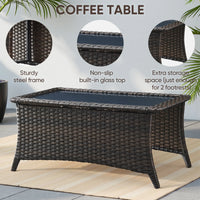 Thumbnail for 6 Pieces Luxury Outdoor Patio Furniture Sets Outdoor Conversation Sets with Swivel Rocker Patio Chairs with 6