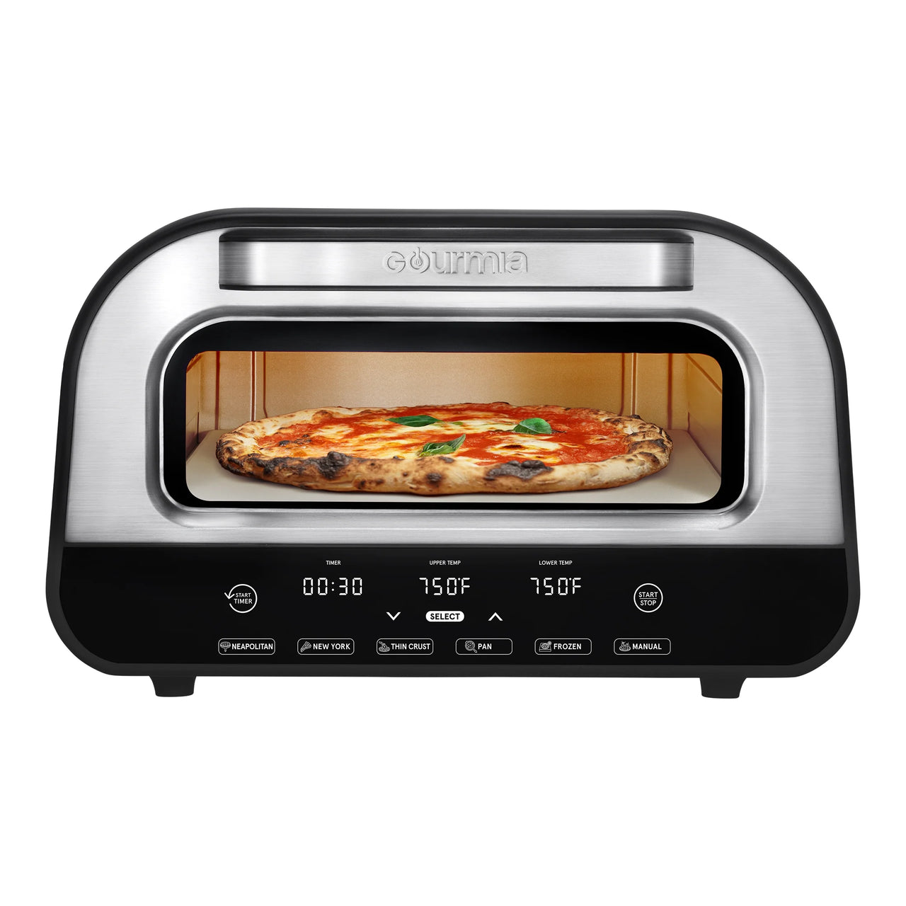 Pizzeria Indoor Pizza Oven, with 6 Pizza Presets & Simple Touch Controls, Electric, New