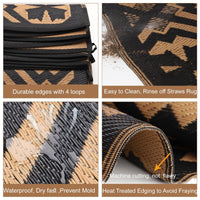 Thumbnail for Rugs 9X12 for Patios Clearance Waterproof Patio Rug Outdoor Plastic