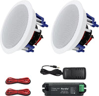 Thumbnail for 2PCS 5.25'' Bluetooth Ceiling Speakers Home Theater Sound Box System 300W Perfect for Bedroom Bathroom Covered Patio