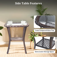 Thumbnail for 6 Pieces Luxury Outdoor Patio Furniture Sets Outdoor Conversation Sets with Swivel Rocker Patio Chairs with 6