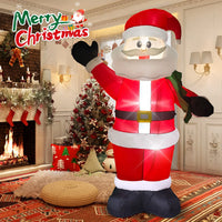 Thumbnail for 8Ft Christmas Inflatable, Santa Christmas Inflatable Decoration with Build-In Leds for Xmas Party Outdoor Yard Garden Lawn Winter Decor