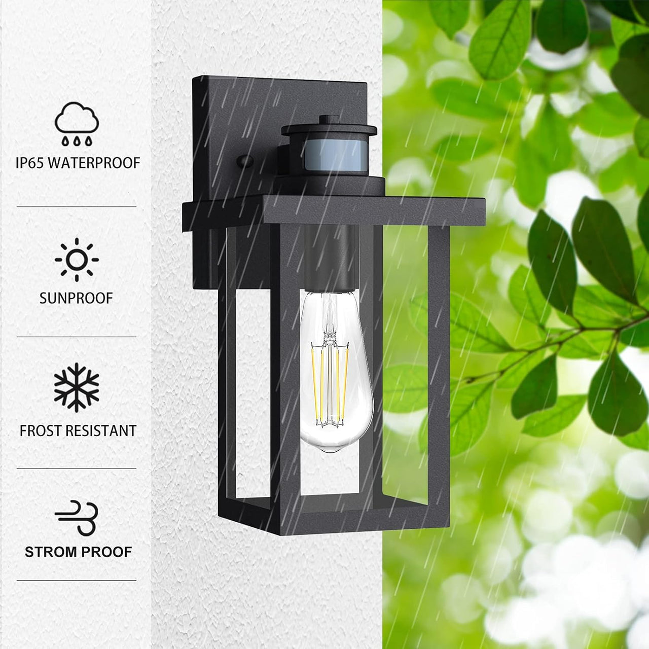 Motion Sensor Outdoor Wall Lights