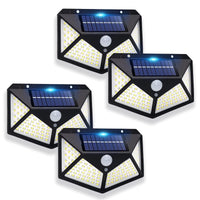 Thumbnail for 4 Pack Solar Lights Outdoor, 3 Modes/100Led Solar Security Lights Wireless IP65 Waterproof Solar Motion Lights Outdoor Solar Wall Lights Outdoor Lights for Front Door, Backyard, Garage, Deck…