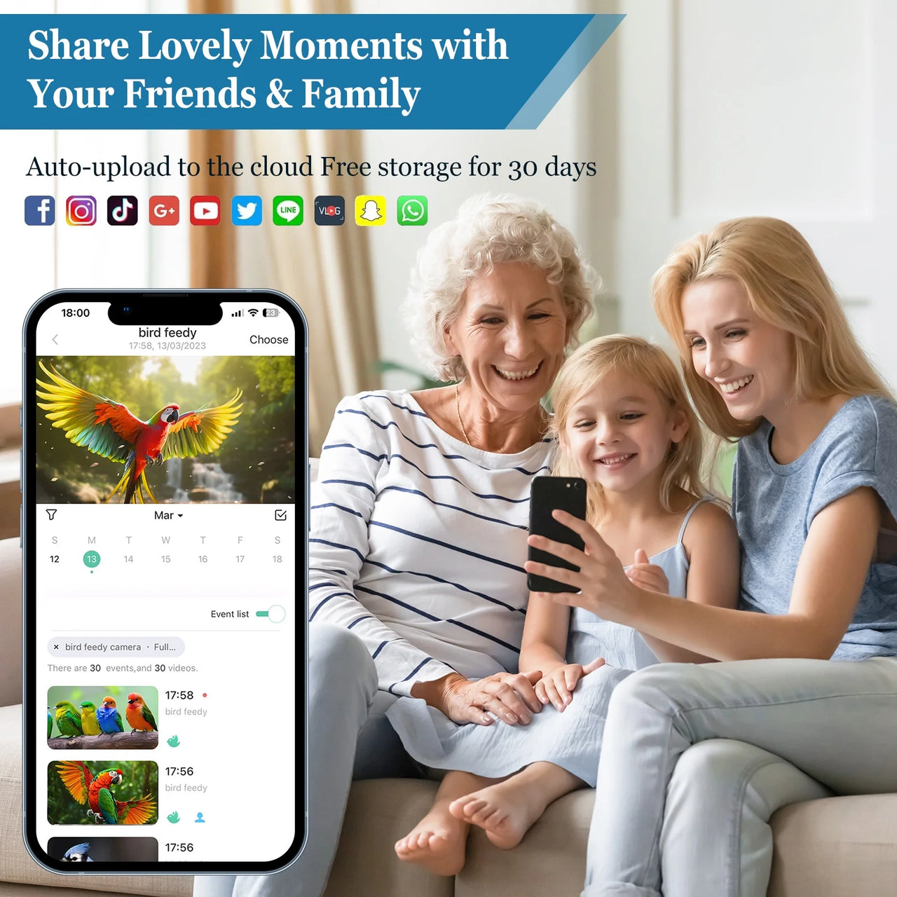 Bird Feeder, Camera for Automatic Bird Video Capture and Motion Detection, Solar-Powered Wireless Outdoor Device with 64G SD Card, Perfect Gift for Bird Enthusiasts