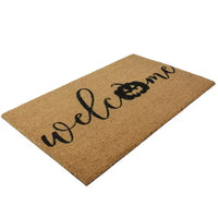 Thumbnail for Brown Natural Coir Pumpkin Welcome Halloween Doormat 18 In. X 30 In.