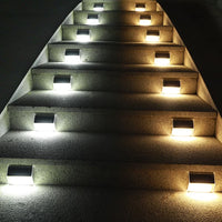 Thumbnail for Waterproof Deck Lights Stainless Steel and ABS Cool White, 6 Count