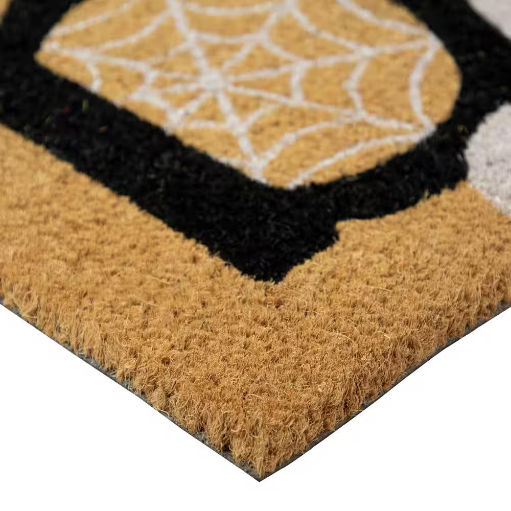 Brown Natural Coir Boo Halloween Doormat 18 In. X 30 In.