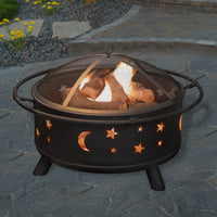 Thumbnail for Outdoor Wood Burning Firepit with Screen