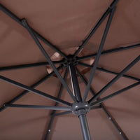 Thumbnail for LED Steel Market Tilt Patio Solar Umbrella 10 Ft.