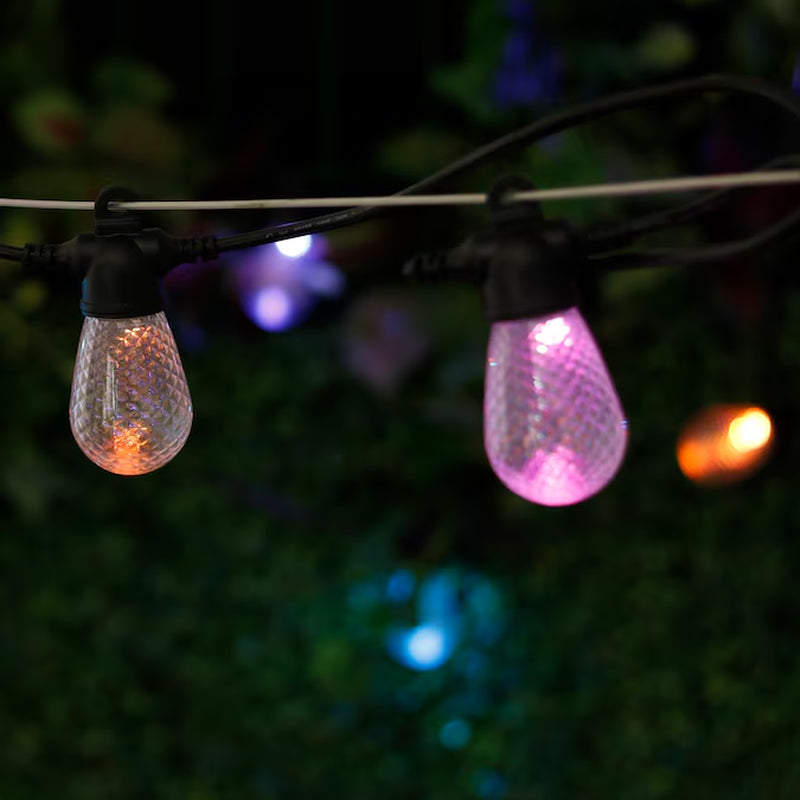 48-Ft Solar Outdoor String Light 24 Color with Remote