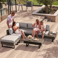 Thumbnail for Patio Furniture Sets Outdoor Sofa W/ Table 4-Pieces